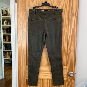 Anthropologie Pilcro Olive Green Denim size 29